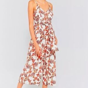 Free People wide tropical leg jumpsuit Size Small 0